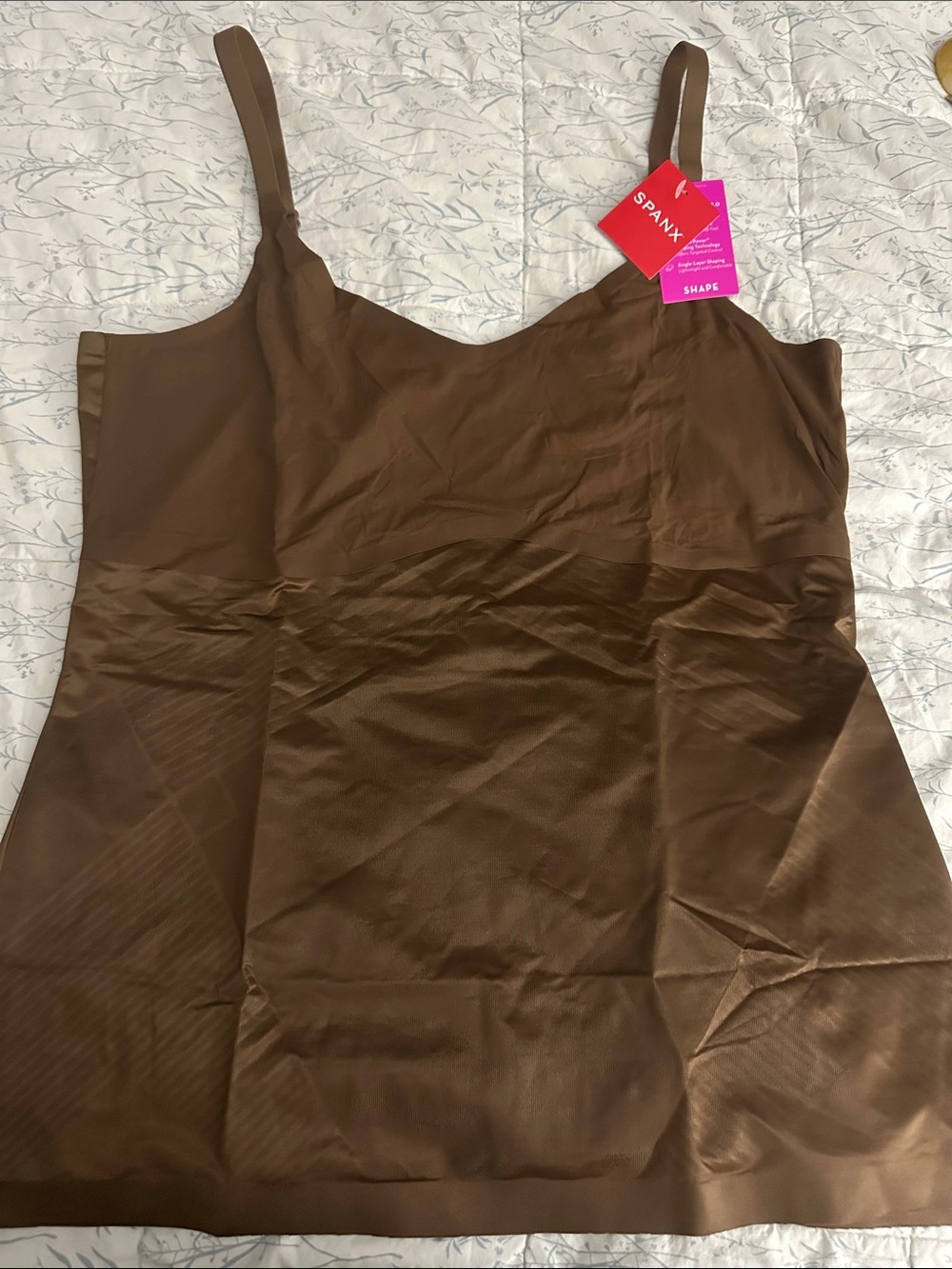 SPANX Brown Shapewear Top Cami Size Small New with tag.